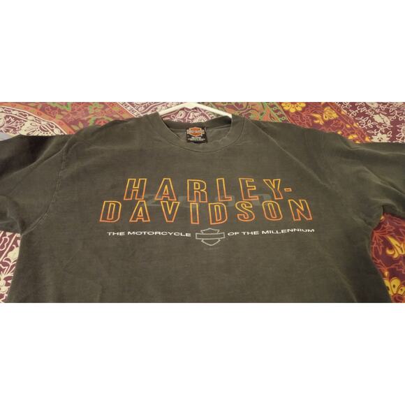 Vintage Harley-Davidson Tee Pensacola Florida Back Hit USA Biker Graphic SZ L - Picture 4 of 9